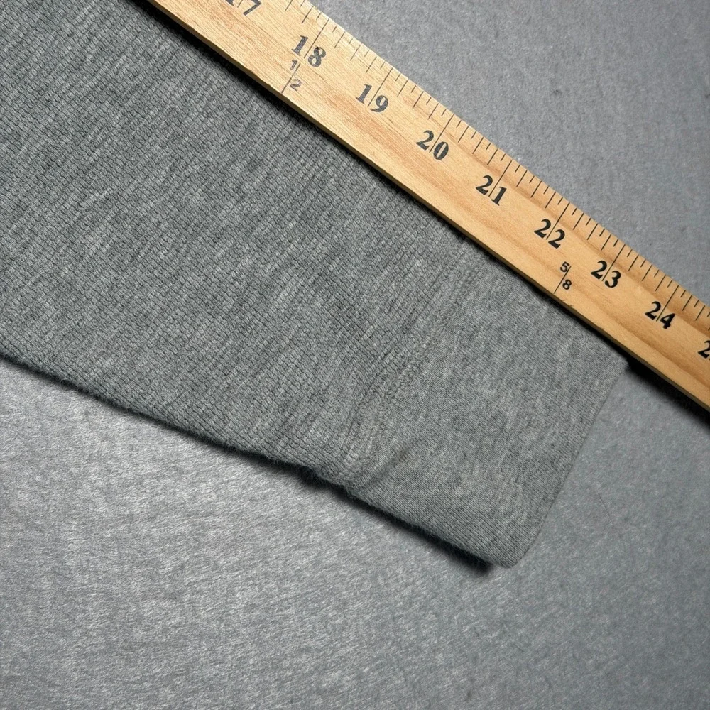 Polo Ralph Lauren Mens Gray Waffle Knit Thermal Long Sleeve Shirt Size Large